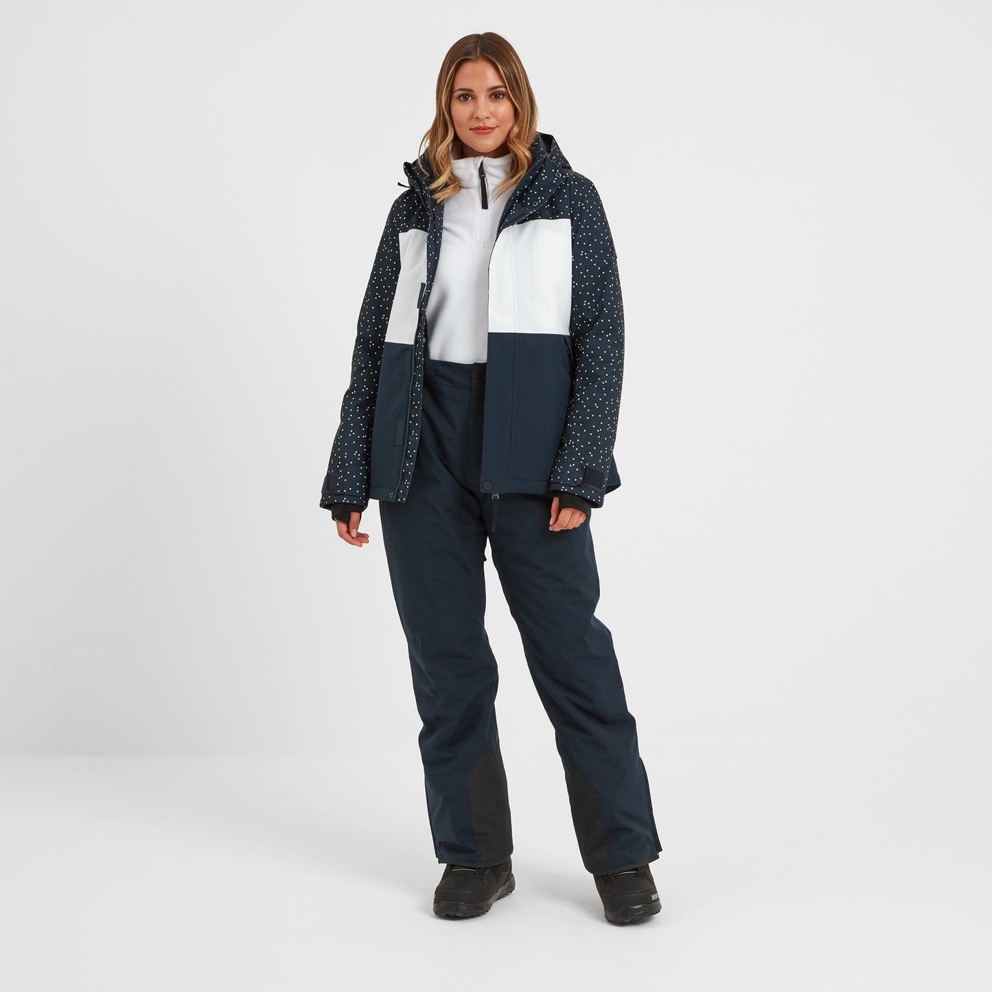 Cinder Womens Ski Jacket - Dark Indigo Confetti Print/Dark Indigo