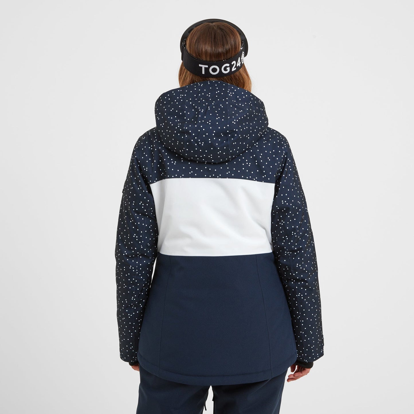 Cinder Womens Ski Jacket - Dark Indigo Confetti Print/Dark Indigo