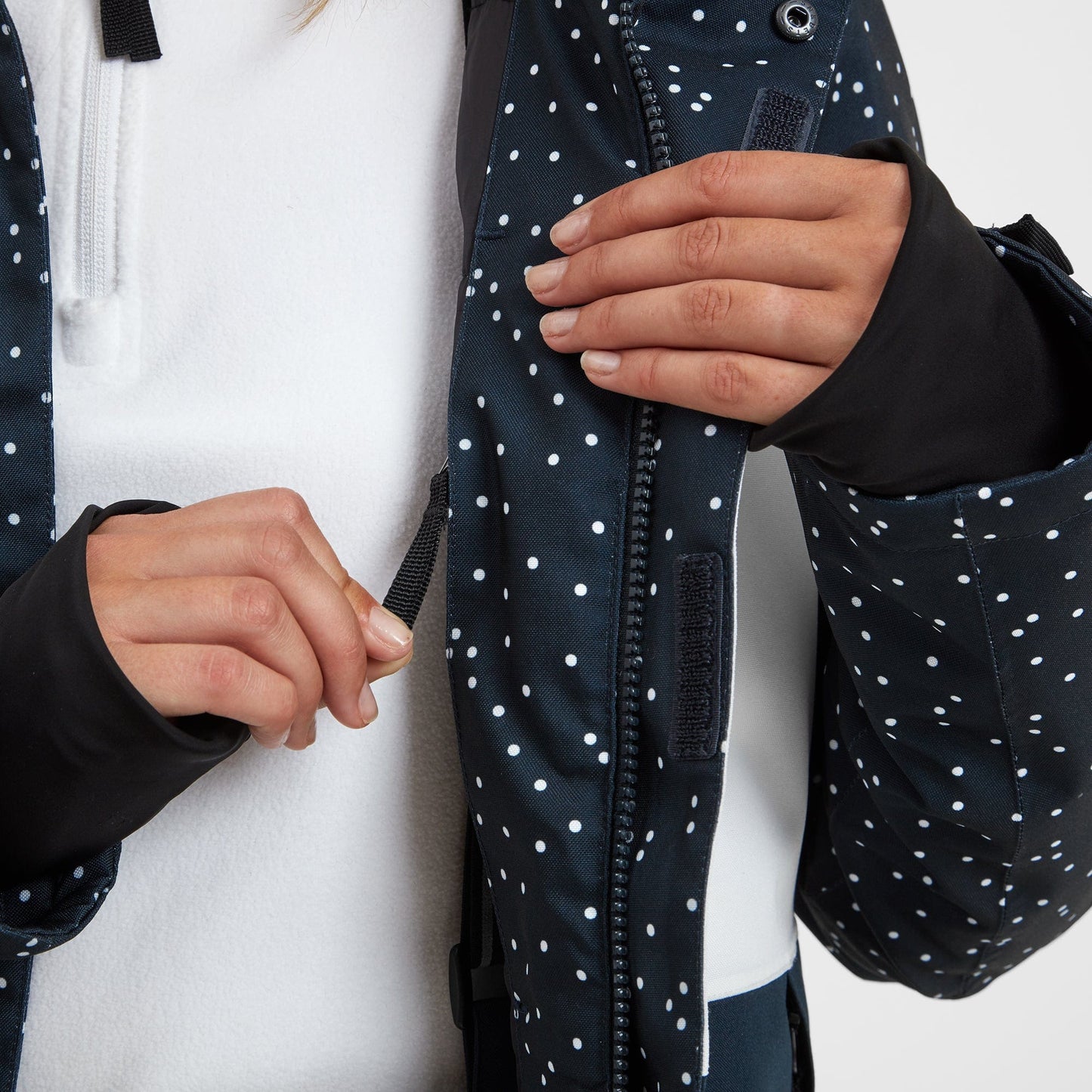 Cinder Womens Ski Jacket - Dark Indigo Confetti Print/Dark Indigo