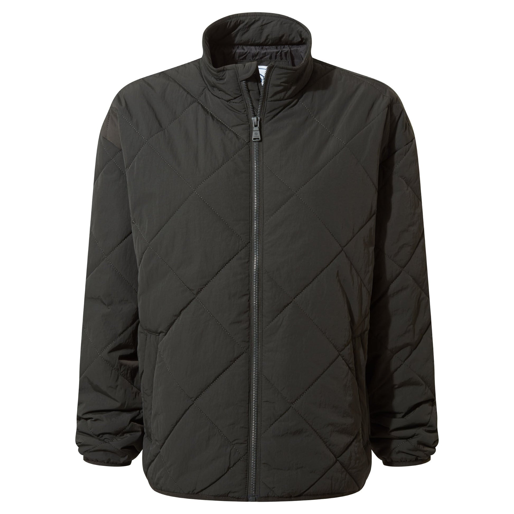 Cirnan Womens Shower Resistant Insulated Packaway Jacket - Washed Black