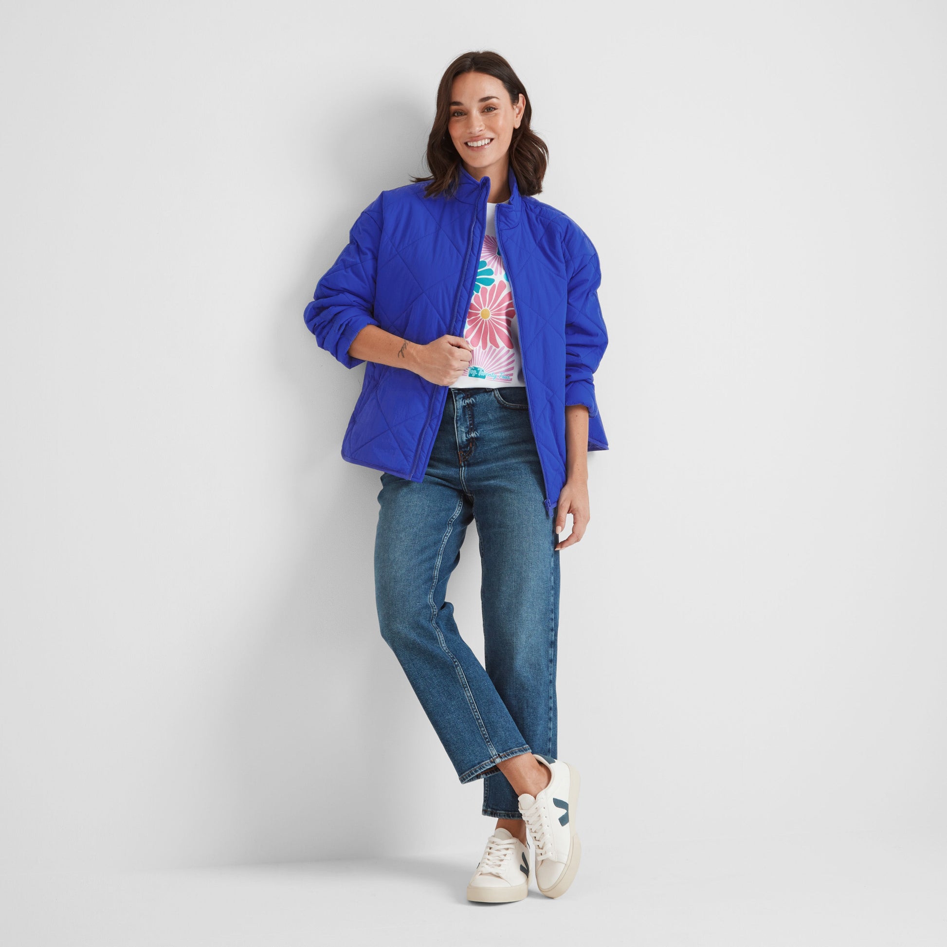 Cirnan Womens Shower Resistant Insulated Packaway Jacket - Ultra Marine