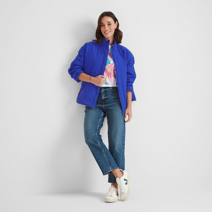 Cirnan Womens Shower Resistant Insulated Packaway Jacket - Ultra Marine