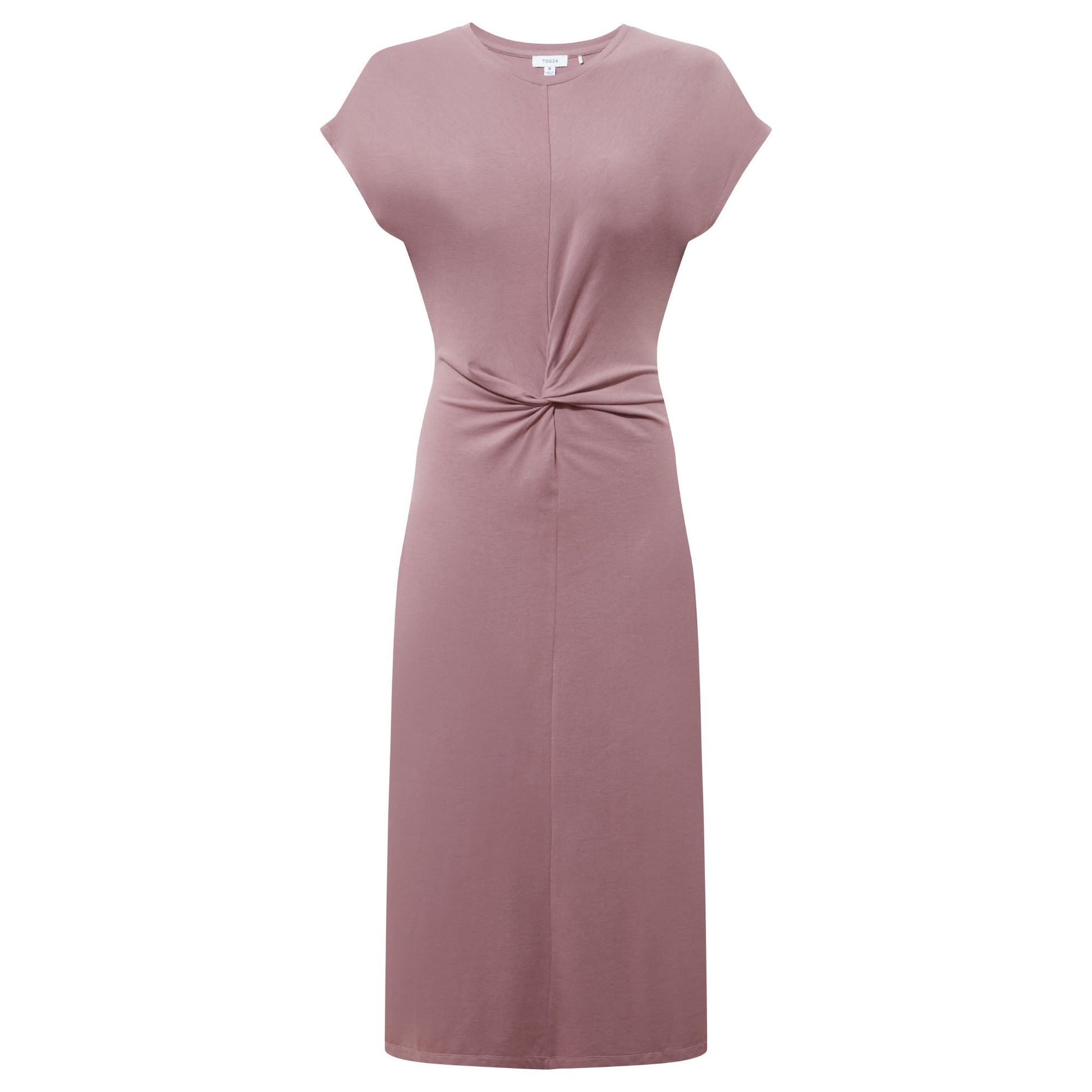 Claire Womens Supersoft Jersey Dress - Mauve