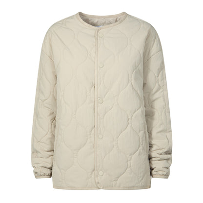 Cleadon Womens Relaxed Fit Shower Resistant Lightweight Insulated Jacket - Cool Beige