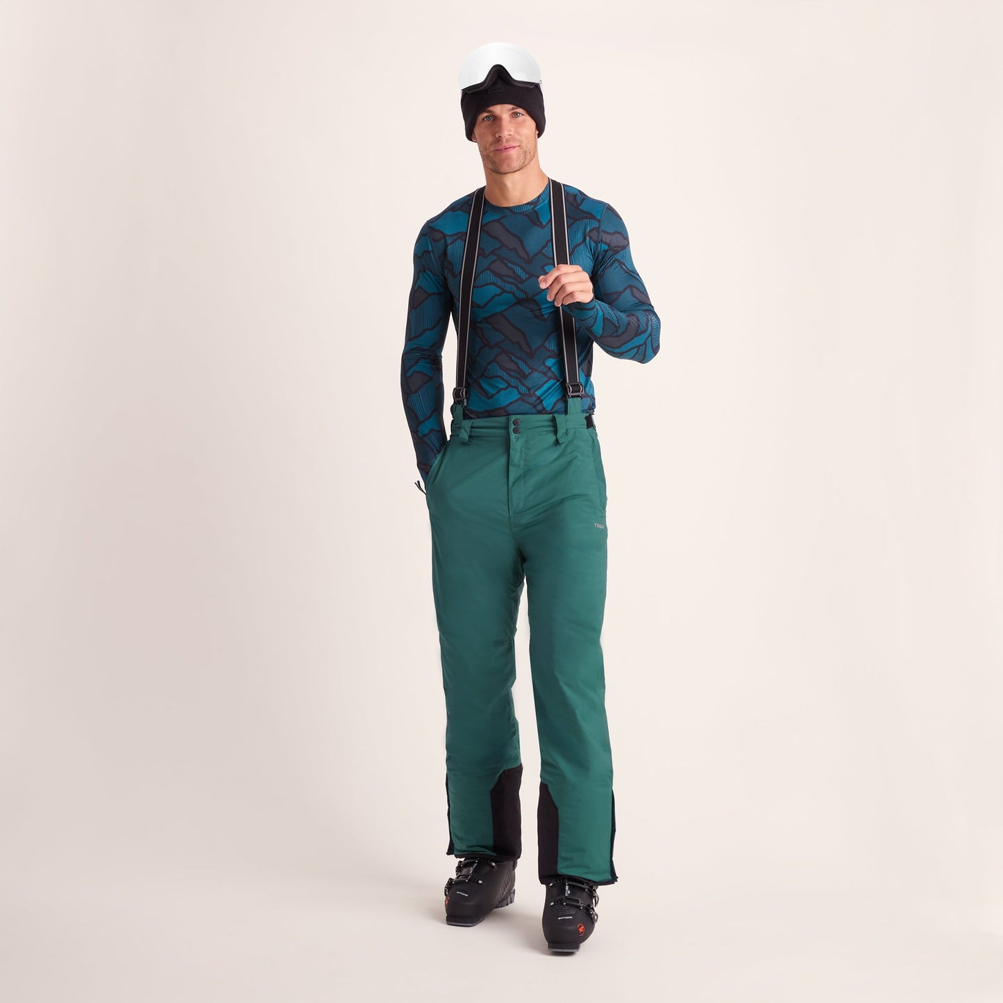 Clusaz Mens Waterproof Insulated Salopettes - Dark Turquoise