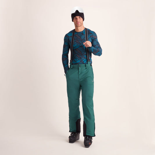 Clusaz Mens Waterproof Insulated Salopettes - Dark Turquoise