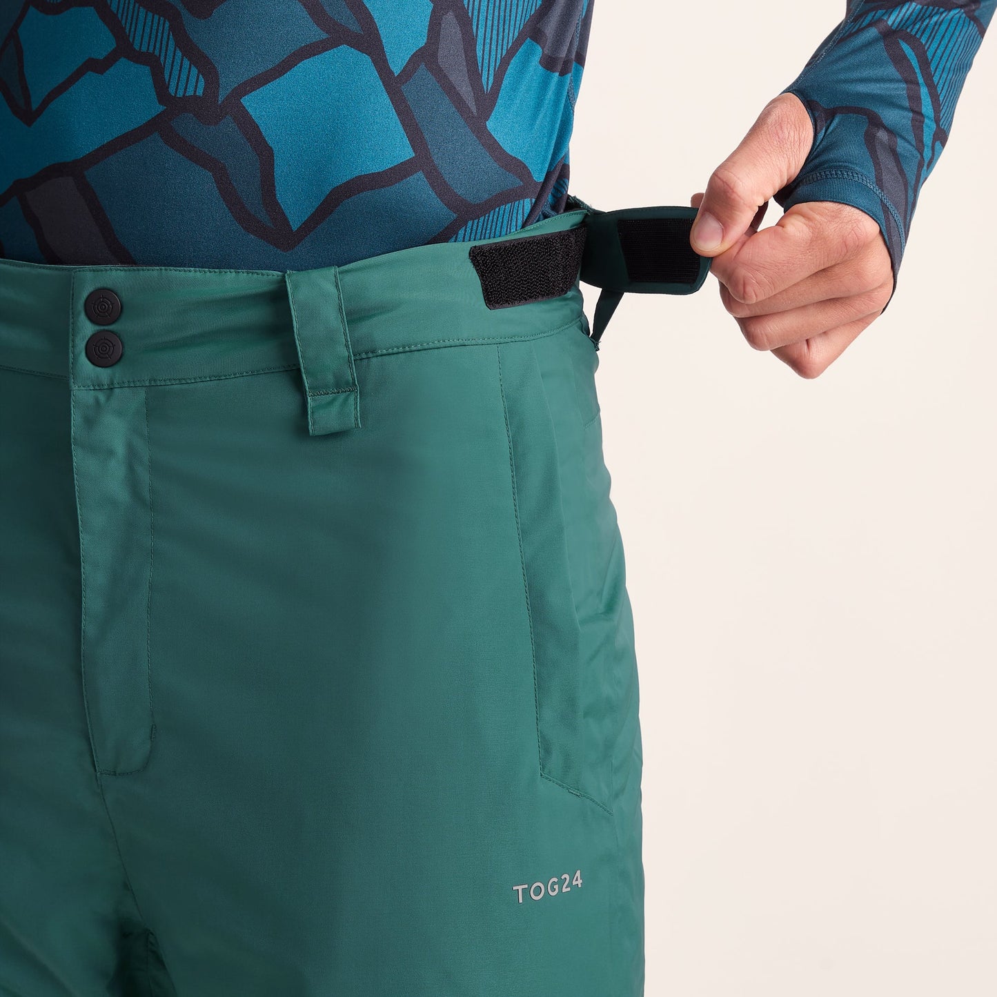 Clusaz Mens Waterproof Insulated Salopettes - Dark Turquoise