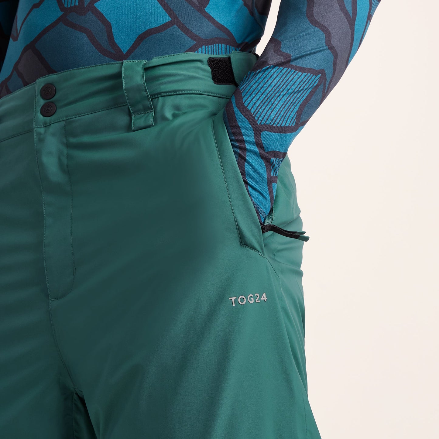 Clusaz Mens Waterproof Insulated Salopettes - Dark Turquoise