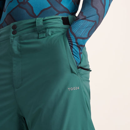 Clusaz Mens Waterproof Insulated Salopettes - Dark Turquoise