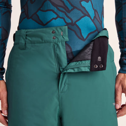 Clusaz Mens Waterproof Insulated Salopettes - Dark Turquoise