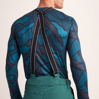 Clusaz Mens Waterproof Insulated Salopettes - Dark Turquoise