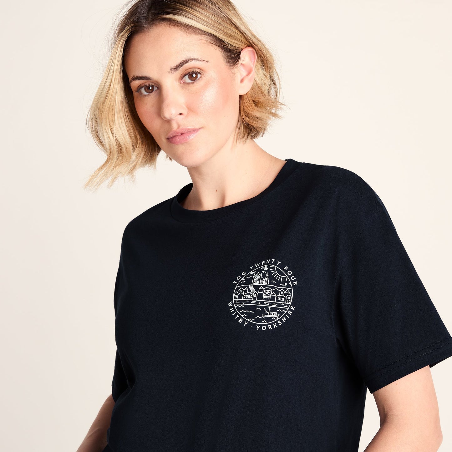 Coast Womens 100% Cotton Supersoft Relaxed Fit T-Shirt - Dark Indigo