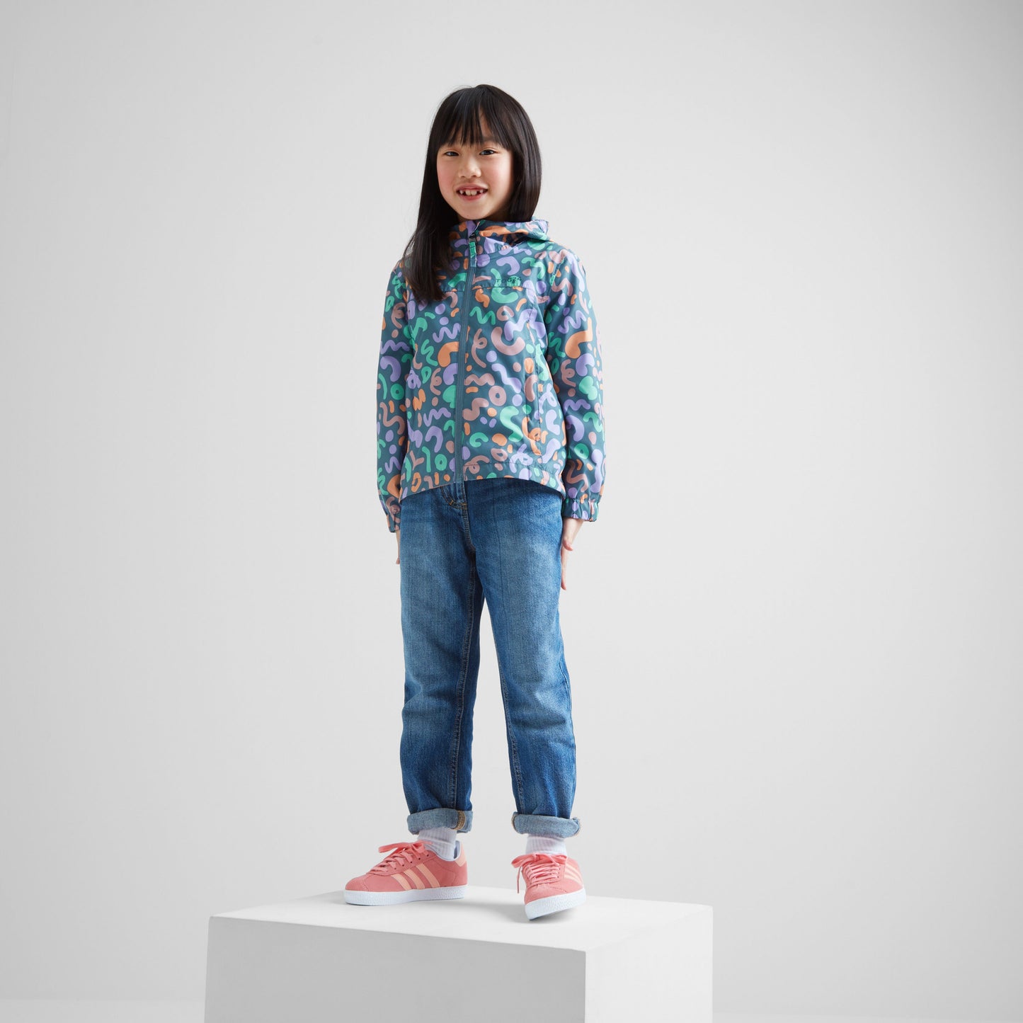 Copley Kids Waterproof Jacket - Blue Swirl Print