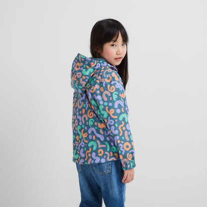 Copley Kids Waterproof Jacket - Blue Swirl Print