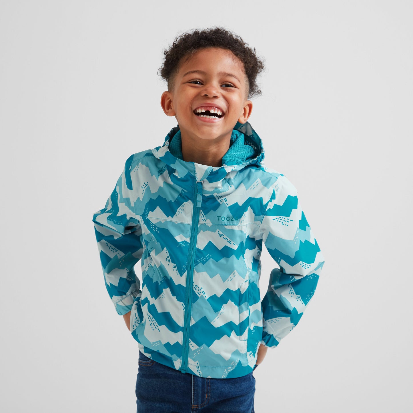 Copley Kids Waterproof Jacket - Mosaic Blue Mountain Print
