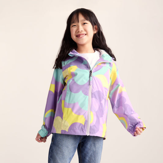 Copley Kids Waterproof Jacket - Lilac Cloud Print