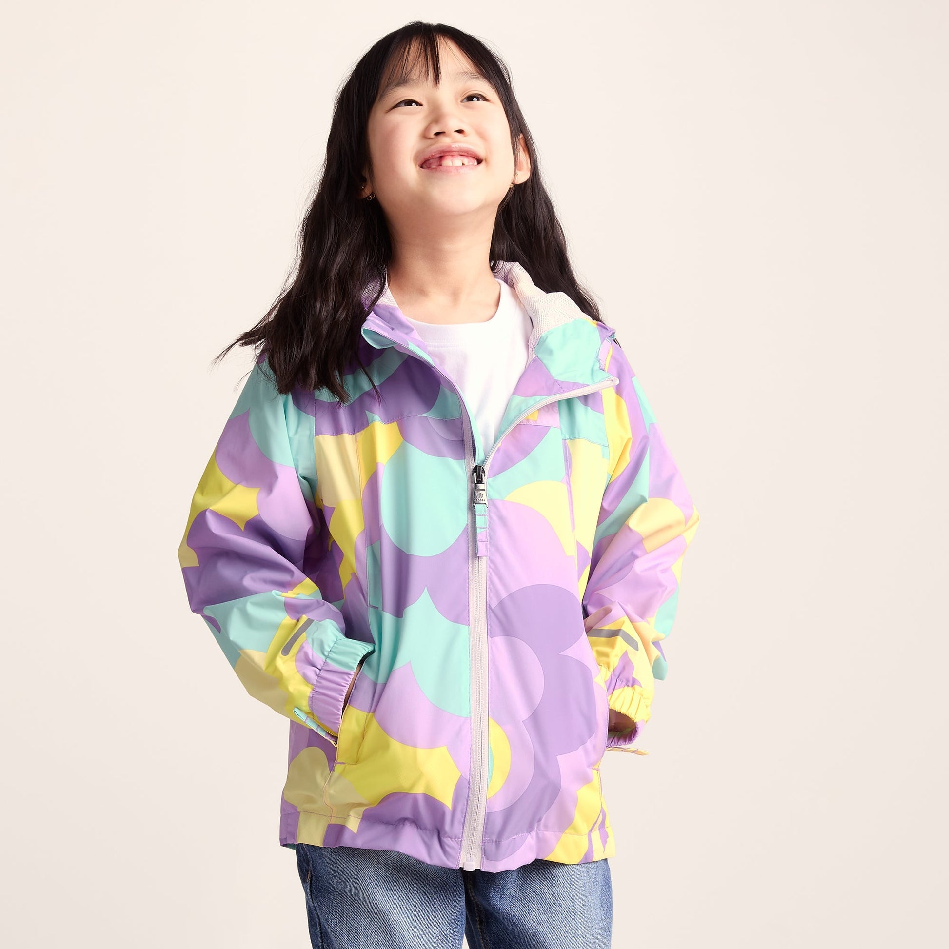 Copley Kids Waterproof Jacket - Lilac Cloud Print