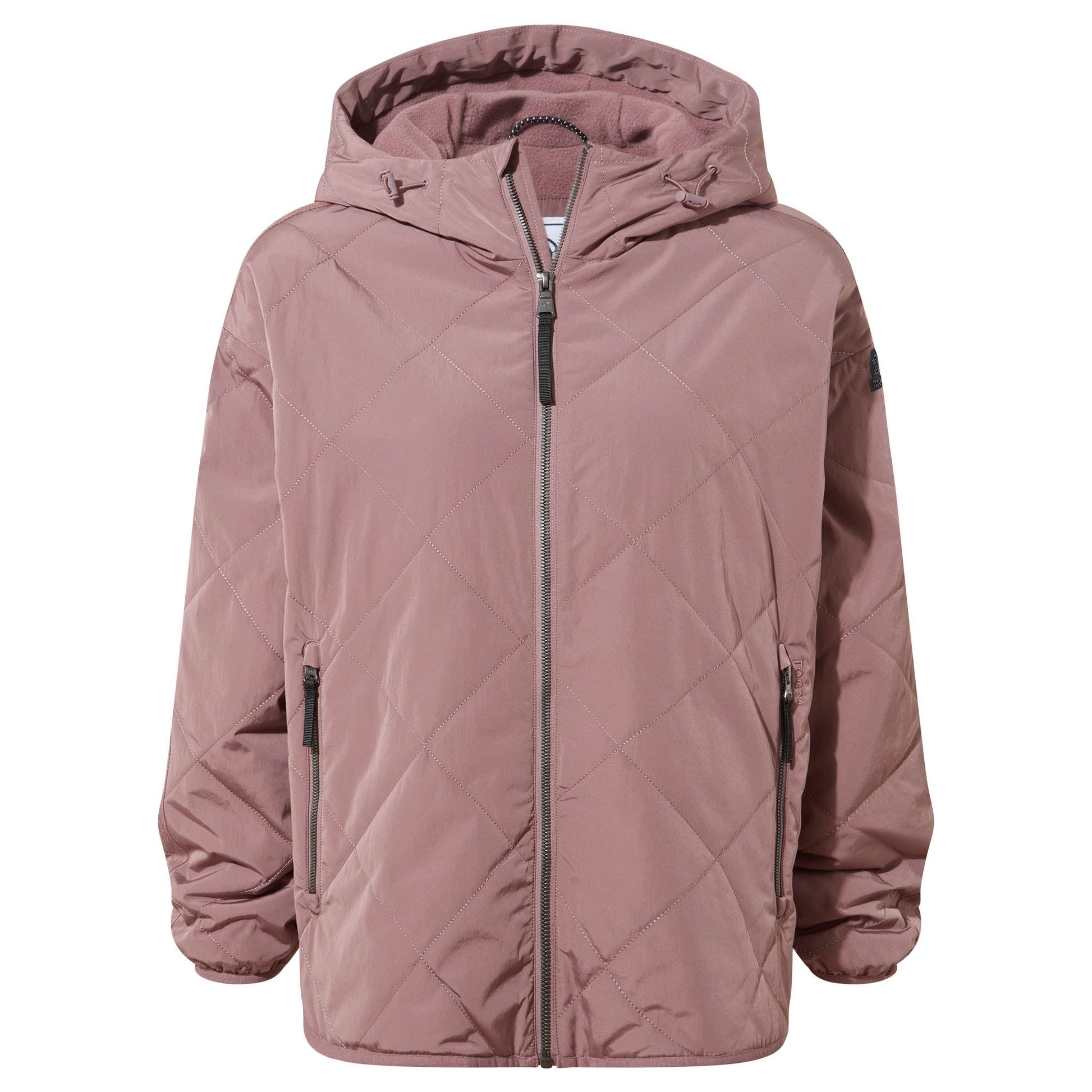 Corlae Womens Oversized Shower Resistant Insulated Jacket - Mauve