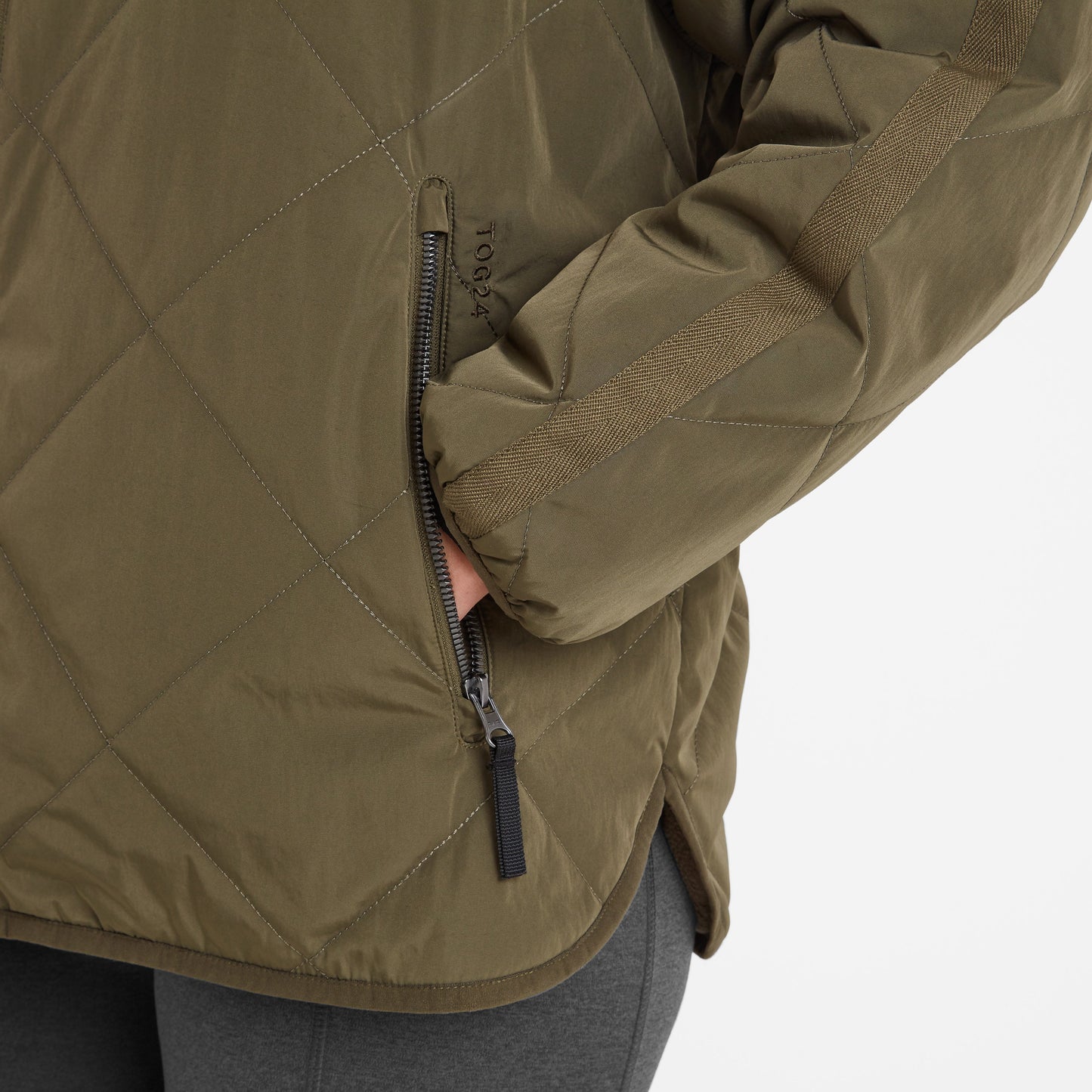 Corlae Womens Oversized Shower Resistant Insulated Jacket - Khaki