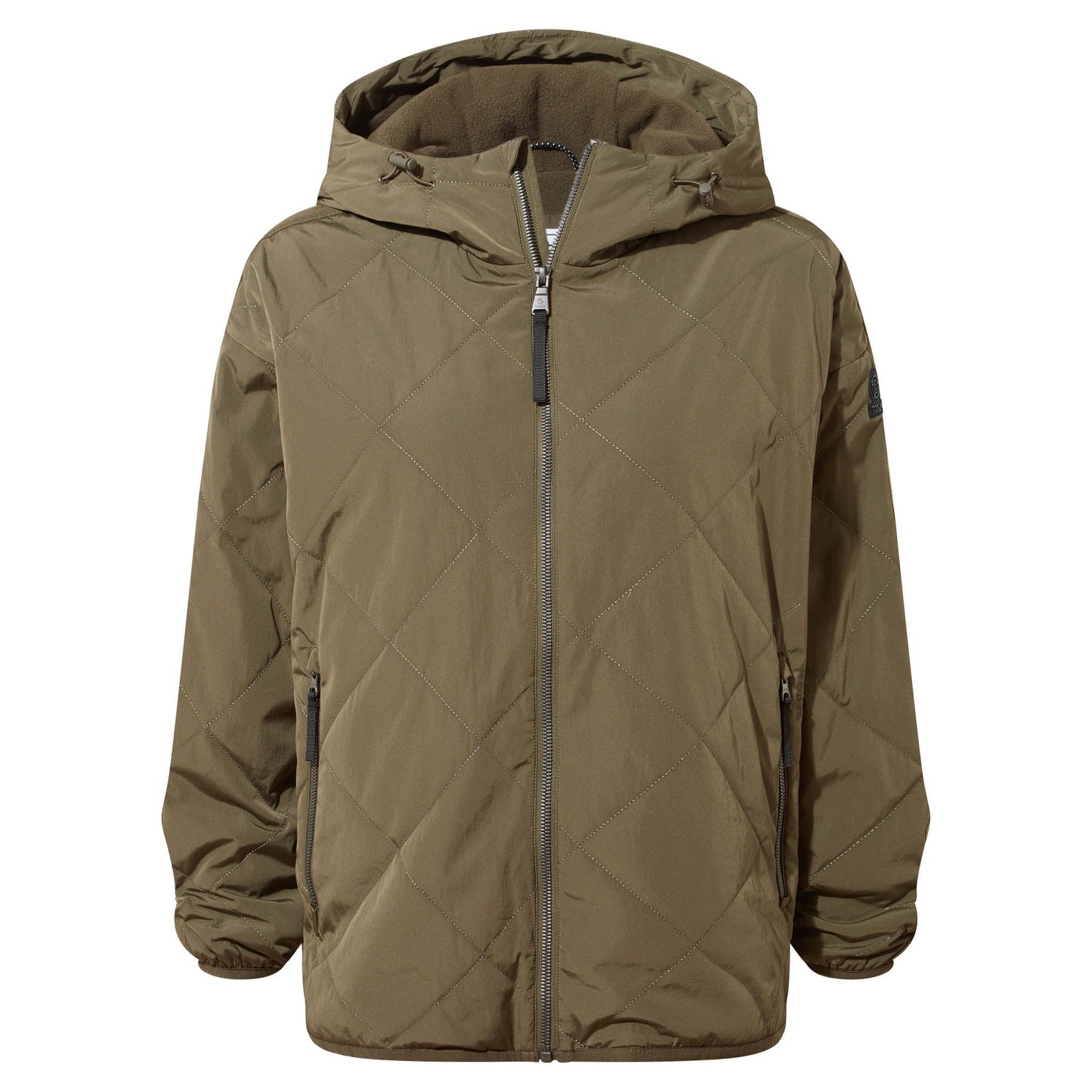 Corlae Womens Oversized Shower Resistant Insulated Jacket - Khaki
