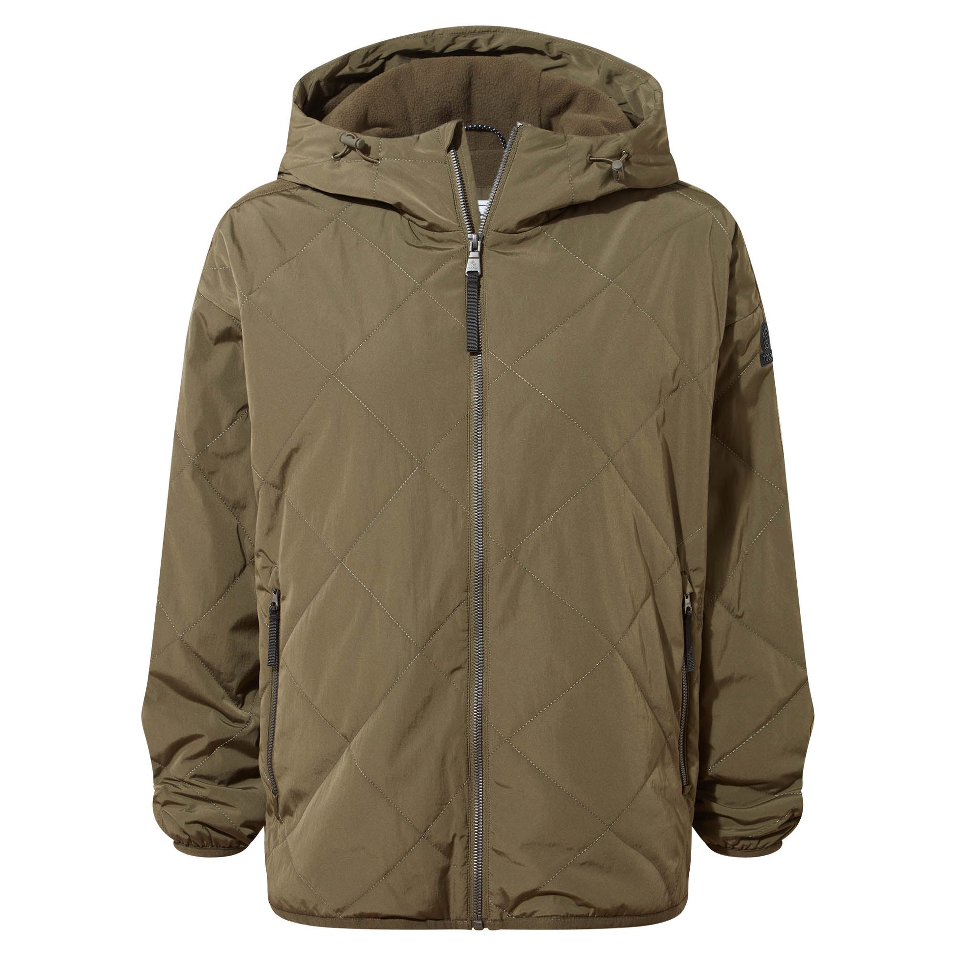 Corlae Womens Oversized Shower Resistant Insulated Jacket - Khaki