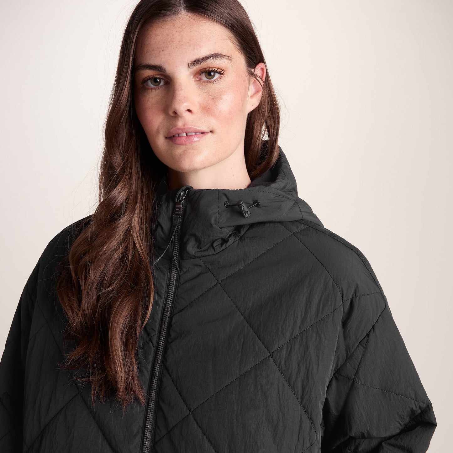 Corlae Womens Oversized Shower Resistant Insulated Jacket - Black