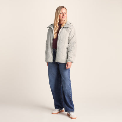 Corlae Womens Oversized Shower Resistant Insulated Jacket - Warm Cloud