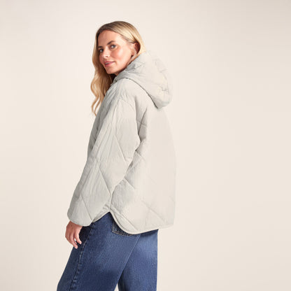 Corlae Womens Oversized Shower Resistant Insulated Jacket - Warm Cloud