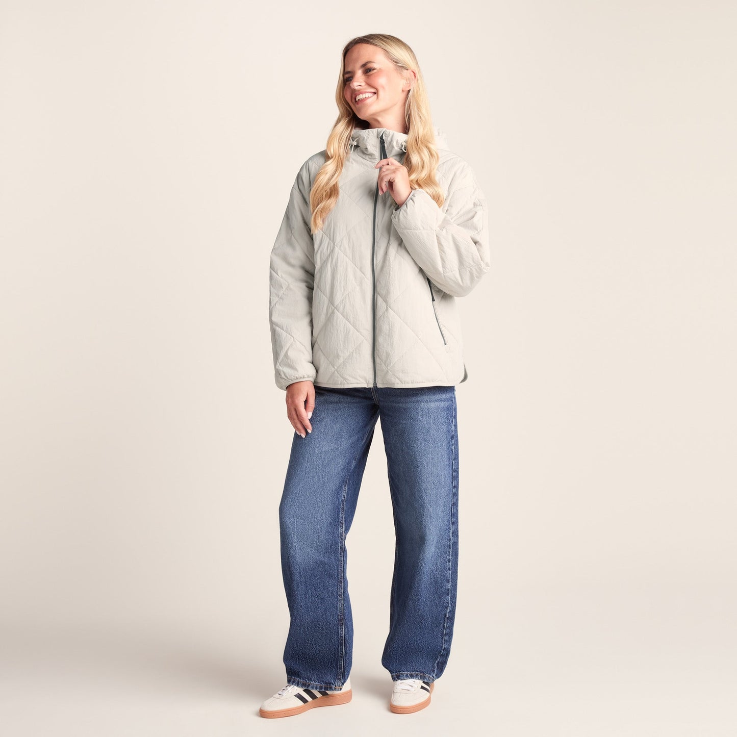 Corlae Womens Oversized Shower Resistant Insulated Jacket - Warm Cloud