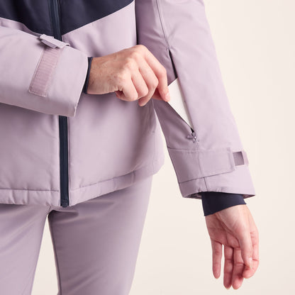 Corvara Womens Waterproof Insulated Ski Jacket - Oxford Blue/Lavender Grey