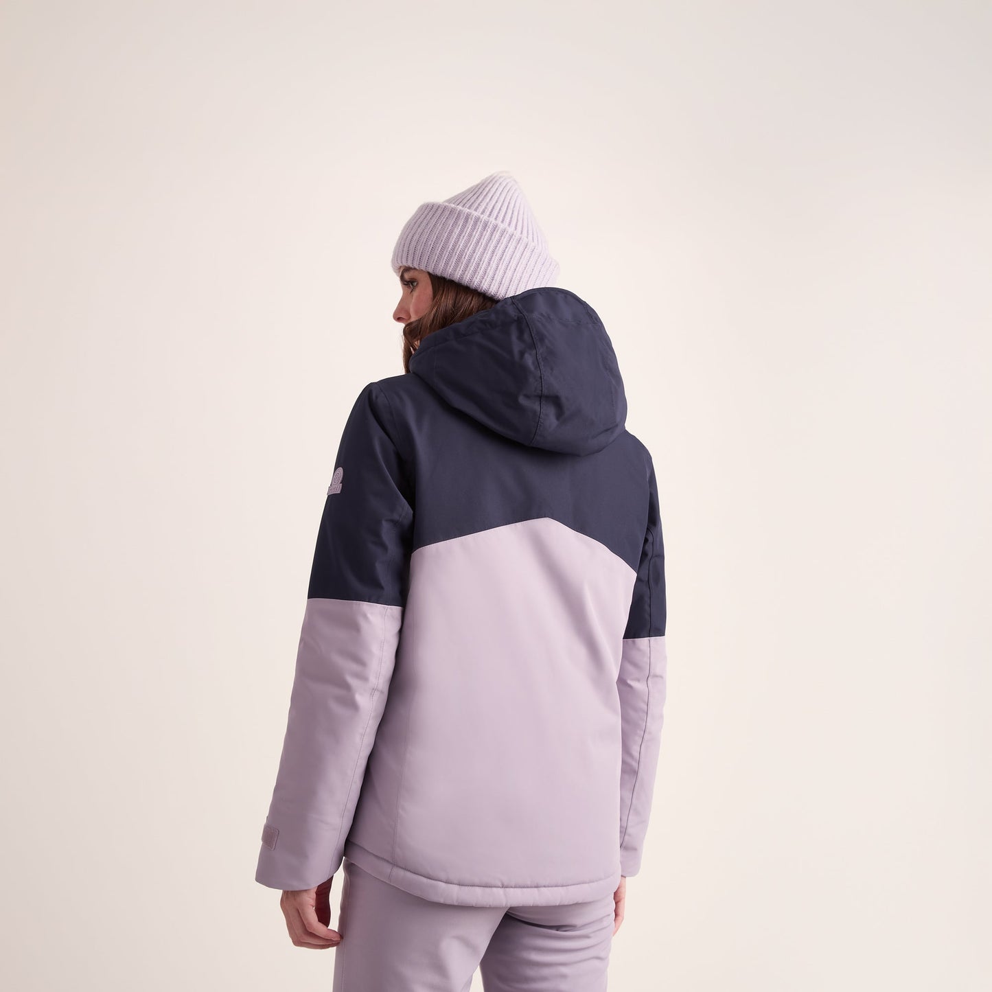 Corvara Womens Waterproof Insulated Ski Jacket - Oxford Blue/Lavender Grey