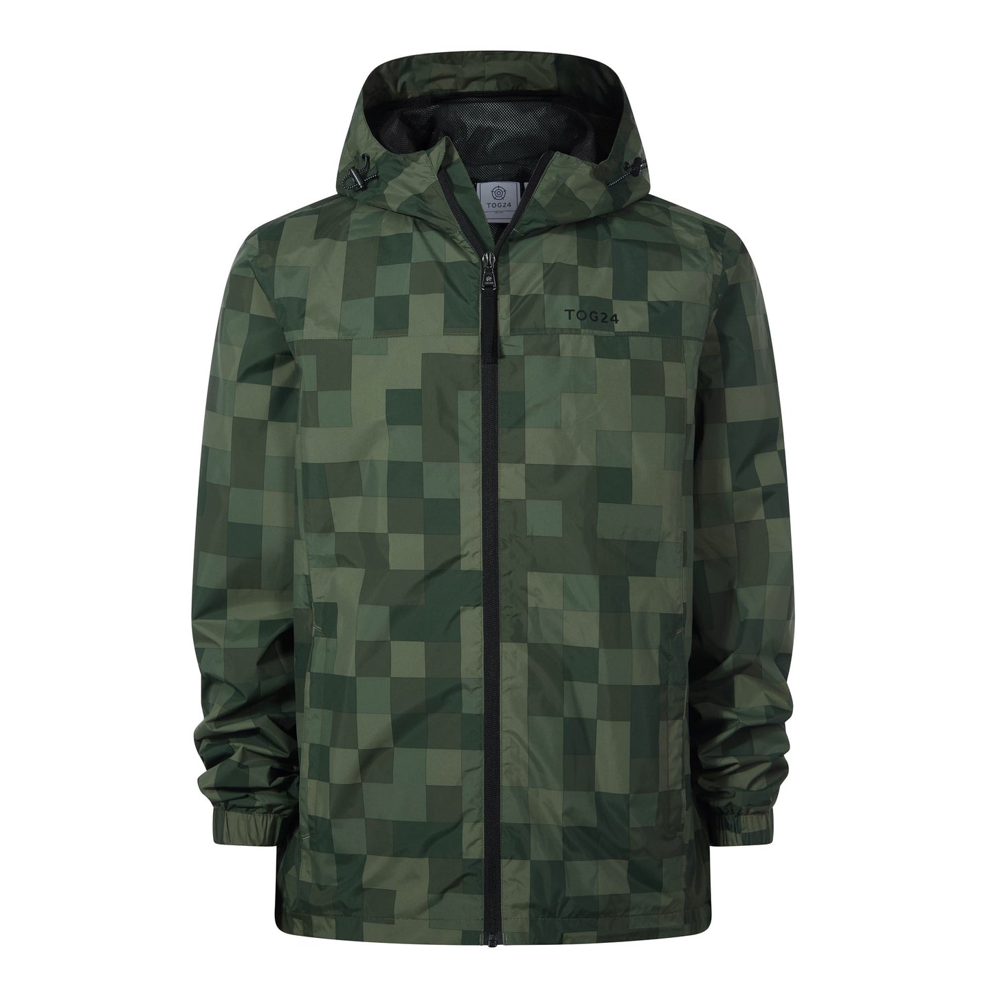 Craven Mens Waterproof Packaway Jacket - Green Pixel