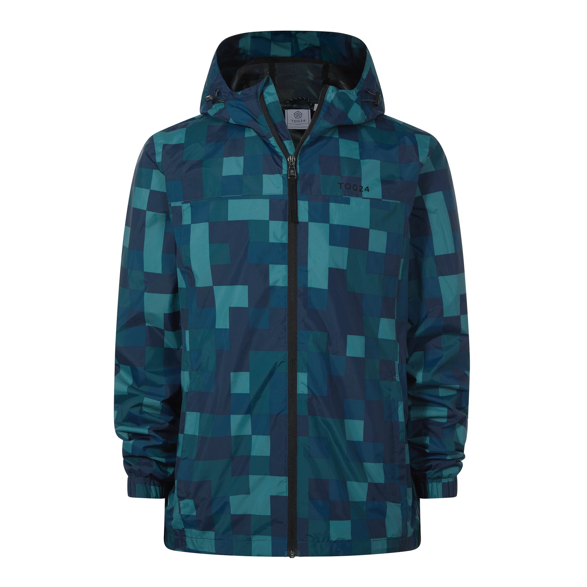 Craven Mens Waterproof Packaway Jacket - Blue Pixel