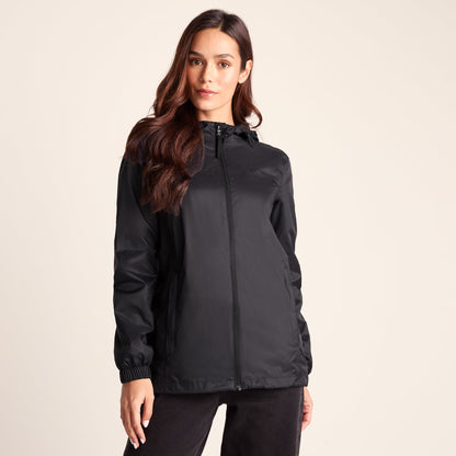 Craven Womens Waterproof Packaway Jacket - Black