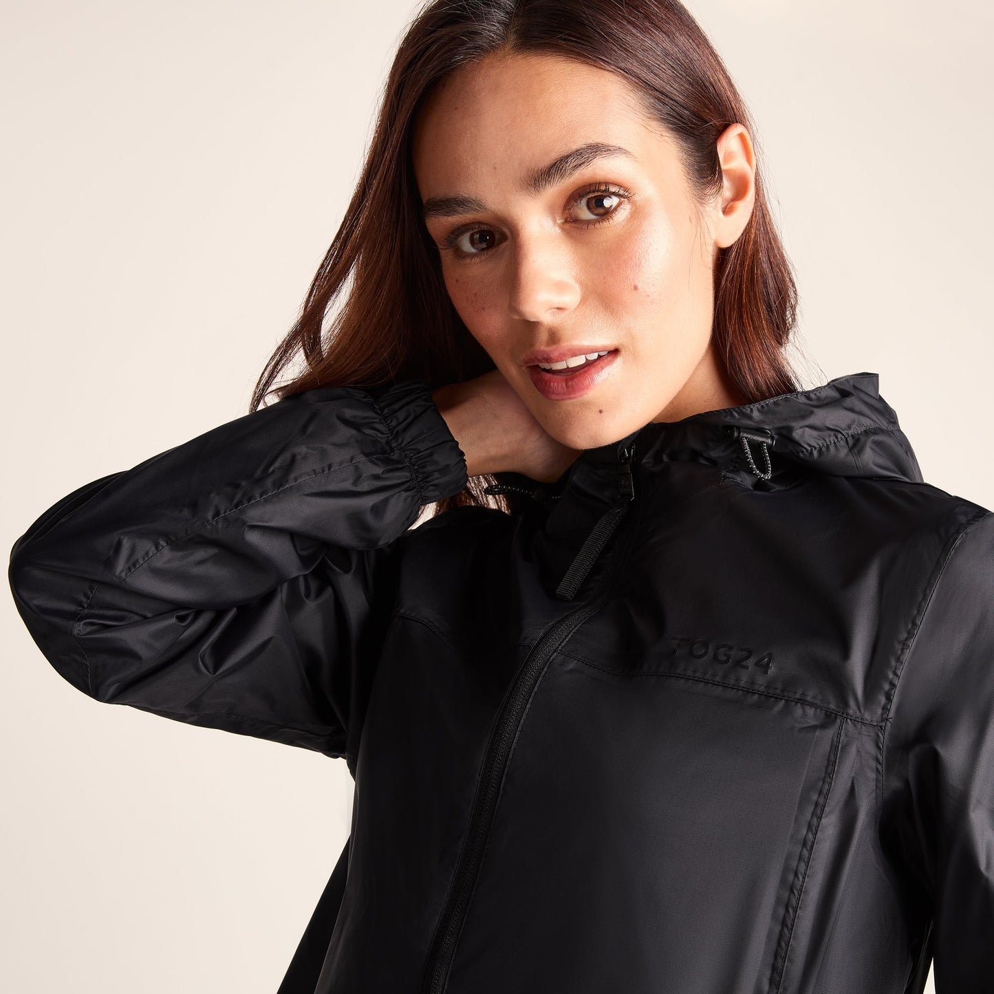 Craven Womens Waterproof Packaway Jacket - Black