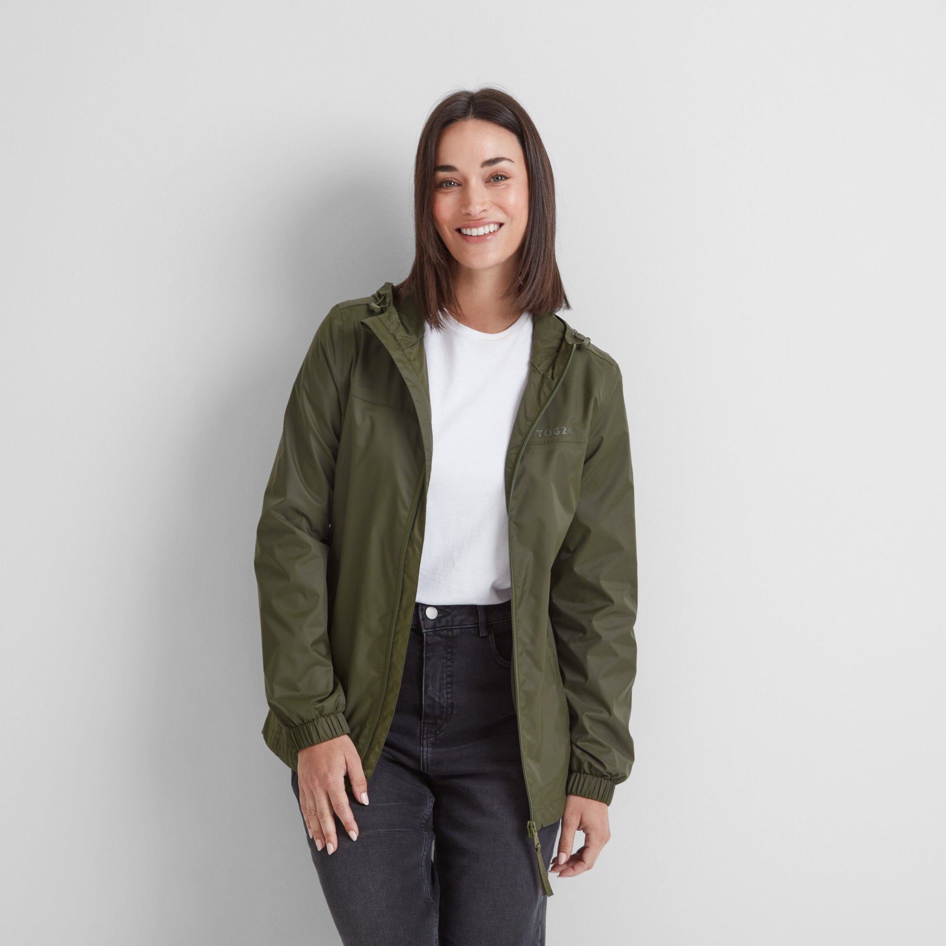 Craven Womens Waterproof Packaway Jacket - Khaki