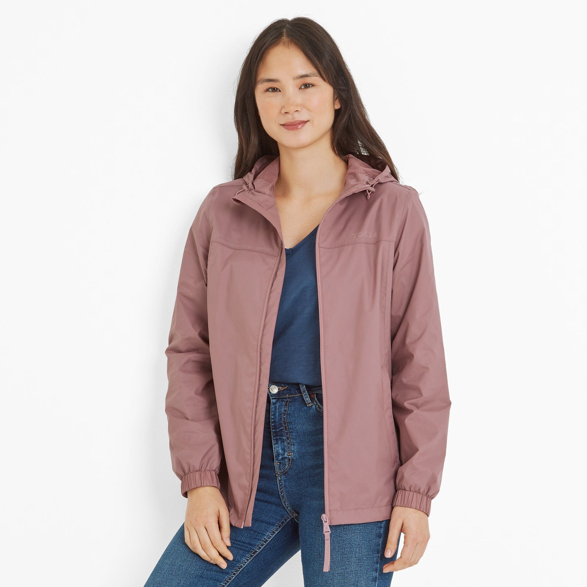 Craven Womens Waterproof Packaway Jacket - Mauve