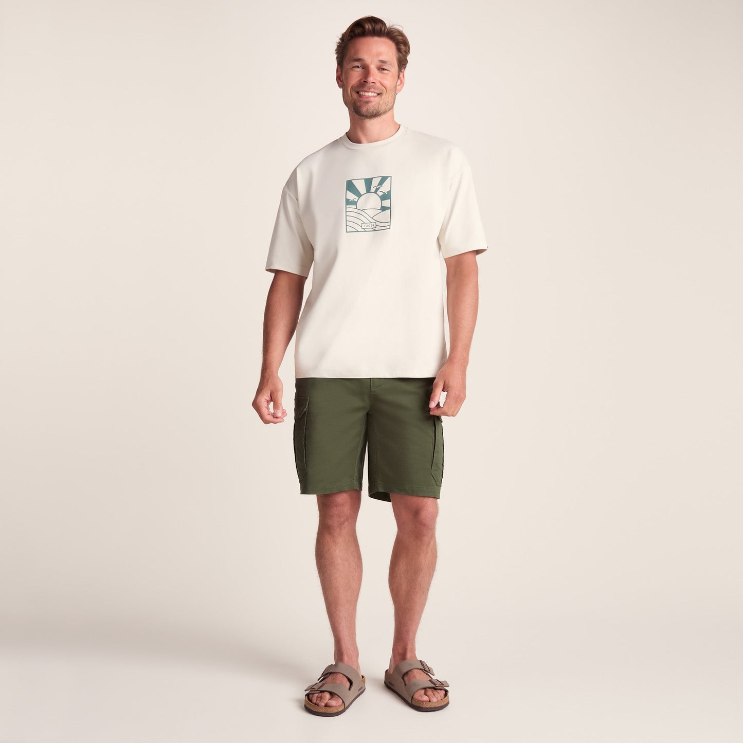 Credo Mens Supersoft Cargo Shorts - Forage Green