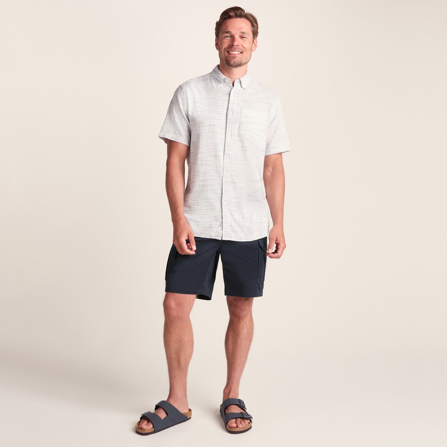 Credo Mens Supersoft Cargo Shorts - Dark Indigo