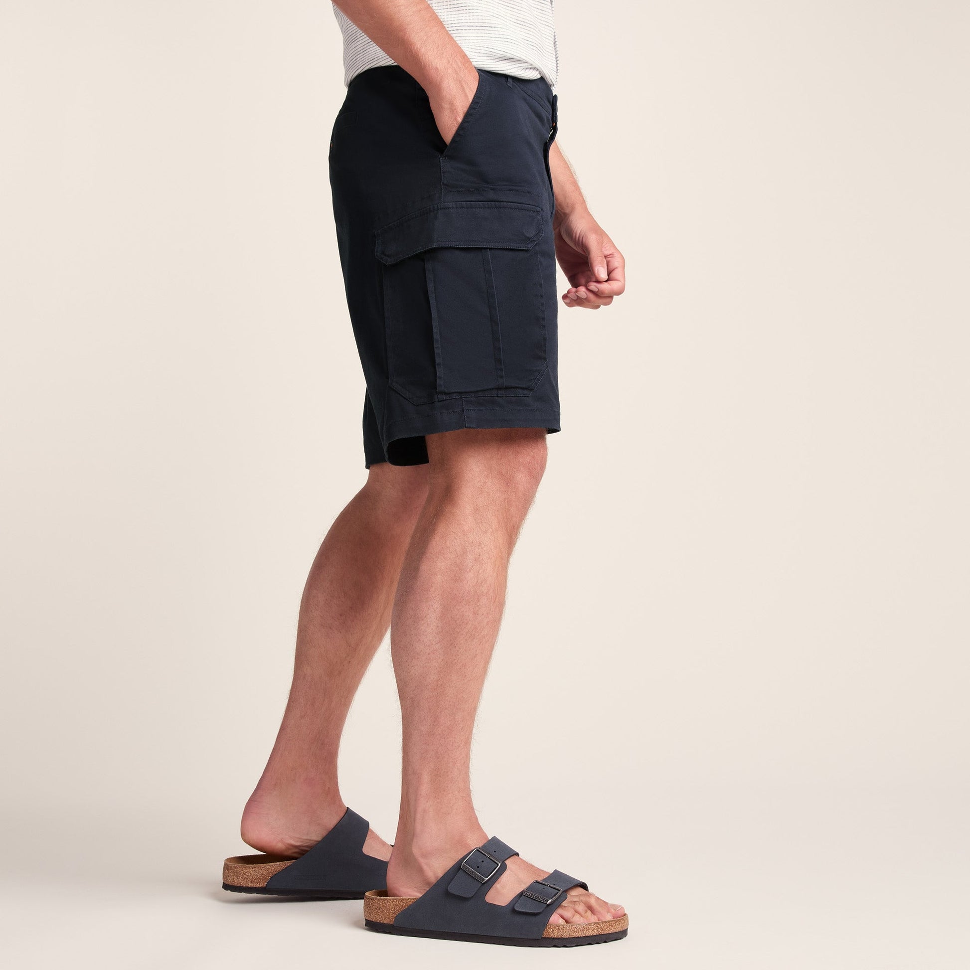 Credo Mens Supersoft Cargo Shorts - Dark Indigo