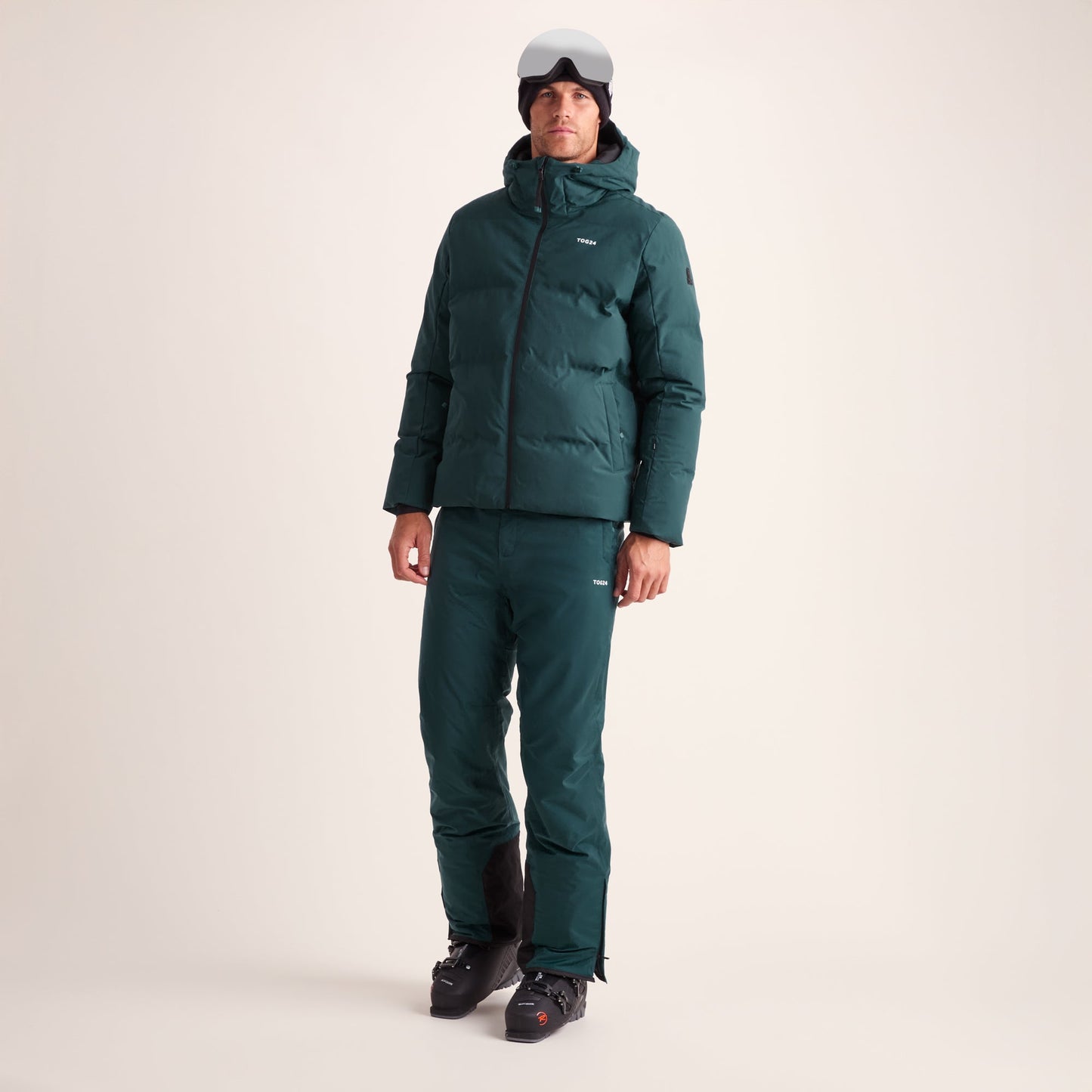 Davos Mens Shower Resistant Insulated Ski Jacket - Dark Turquoise