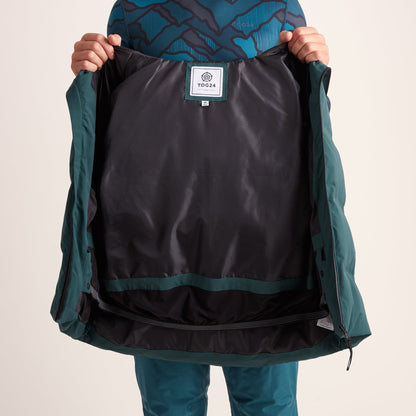 Davos Mens Shower Resistant Insulated Ski Jacket - Dark Turquoise