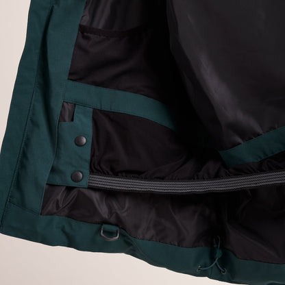Davos Mens Shower Resistant Insulated Ski Jacket - Dark Turquoise
