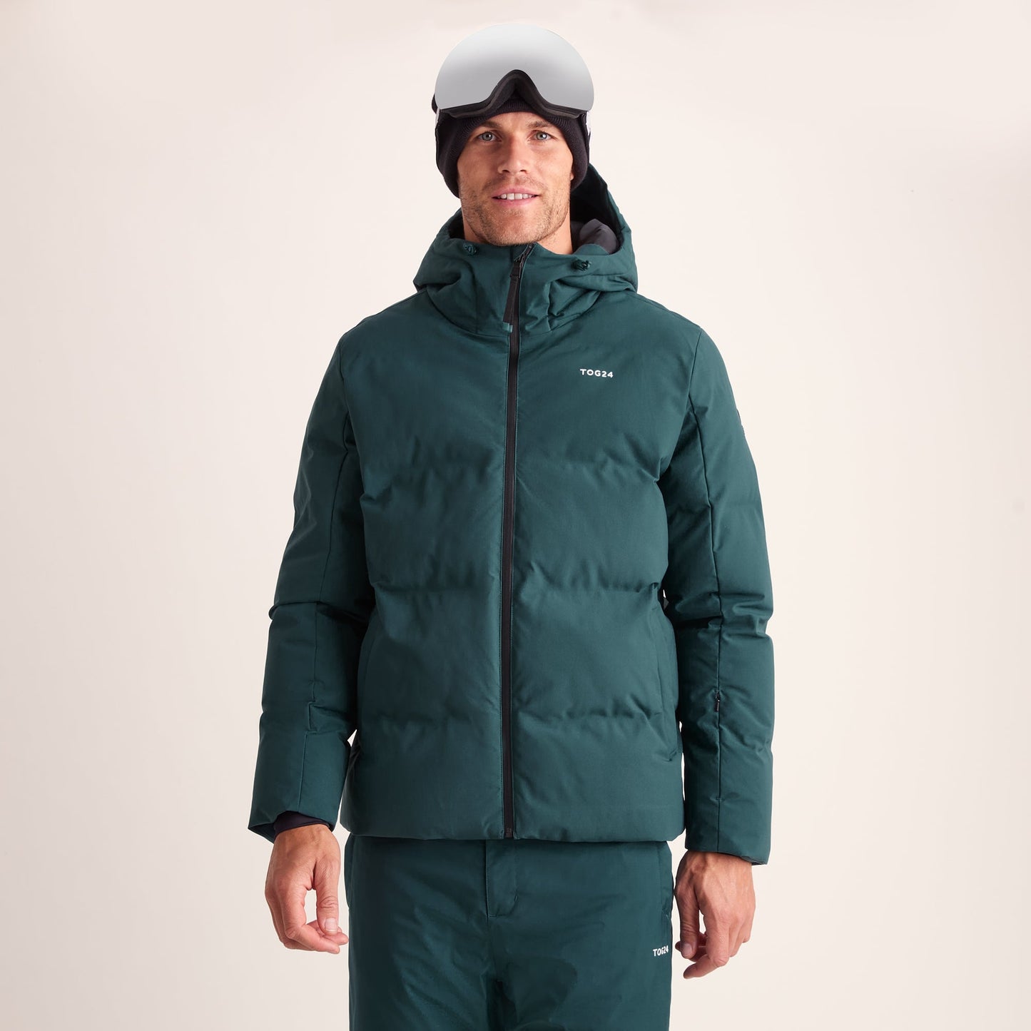 Davos Mens Shower Resistant Insulated Ski Jacket - Dark Turquoise