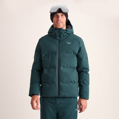 Davos Mens Shower Resistant Insulated Ski Jacket - Dark Turquoise