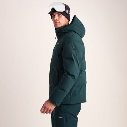 Davos Mens Shower Resistant Insulated Ski Jacket - Dark Turquoise