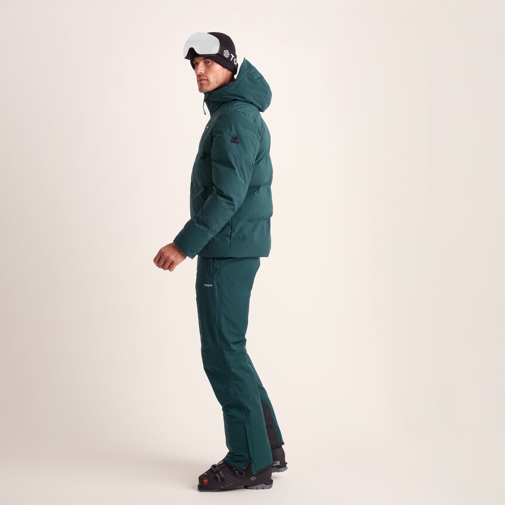 Davos Mens Shower Resistant Insulated Ski Jacket - Dark Turquoise