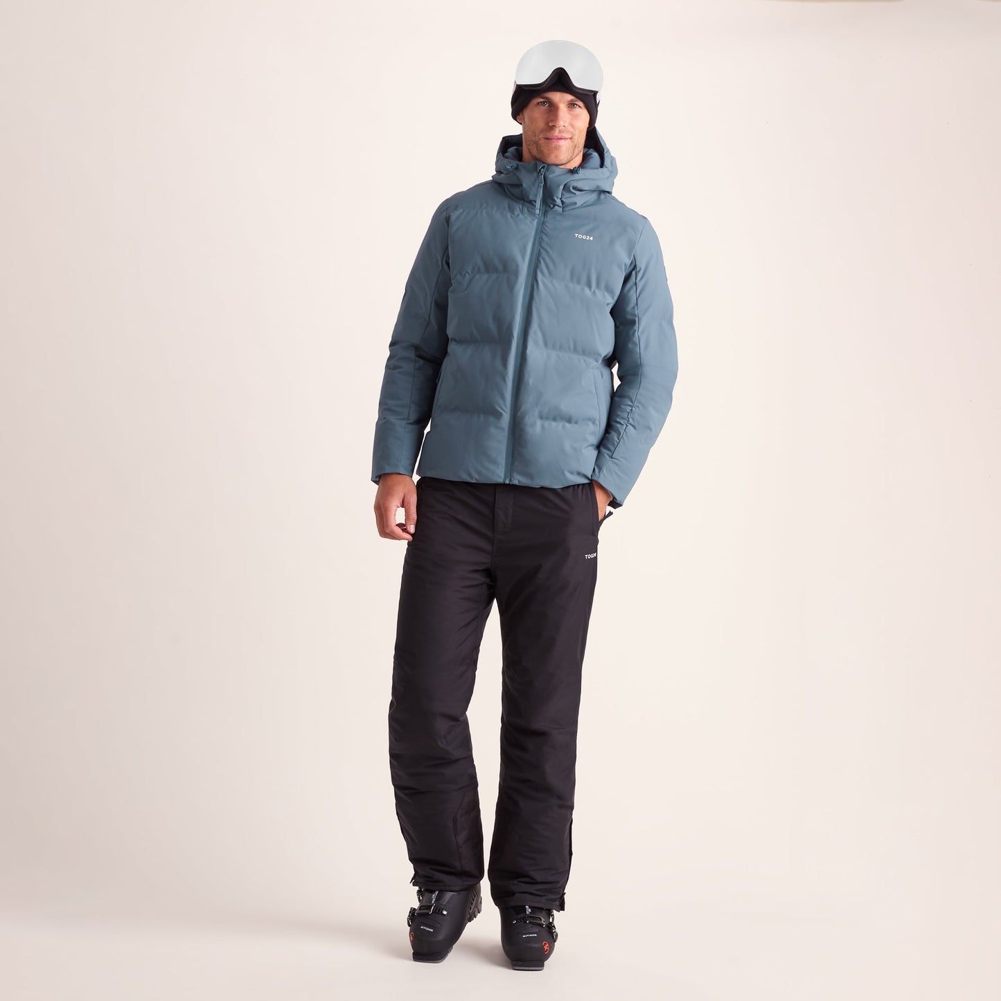 Davos Mens Shower Resistant Insulated Ski Jacket - Fjord Blue