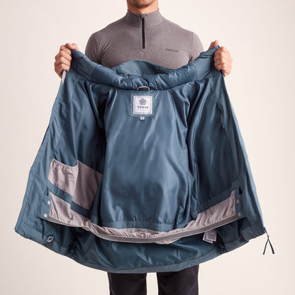Davos Mens Shower Resistant Insulated Ski Jacket - Fjord Blue