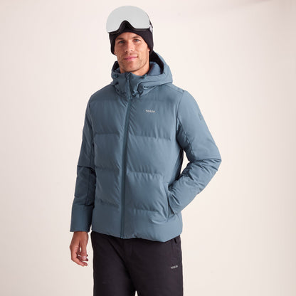 Davos Mens Shower Resistant Insulated Ski Jacket - Fjord Blue
